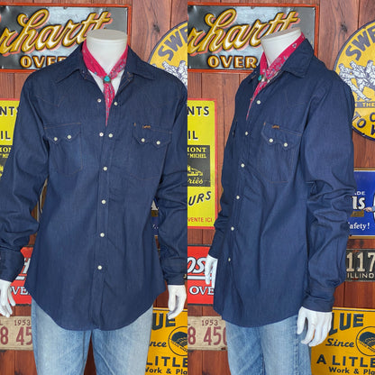 Size Medium Dee Cee 70s Denim Shirt New Old Stock - Made in USA-AJ357 Studio